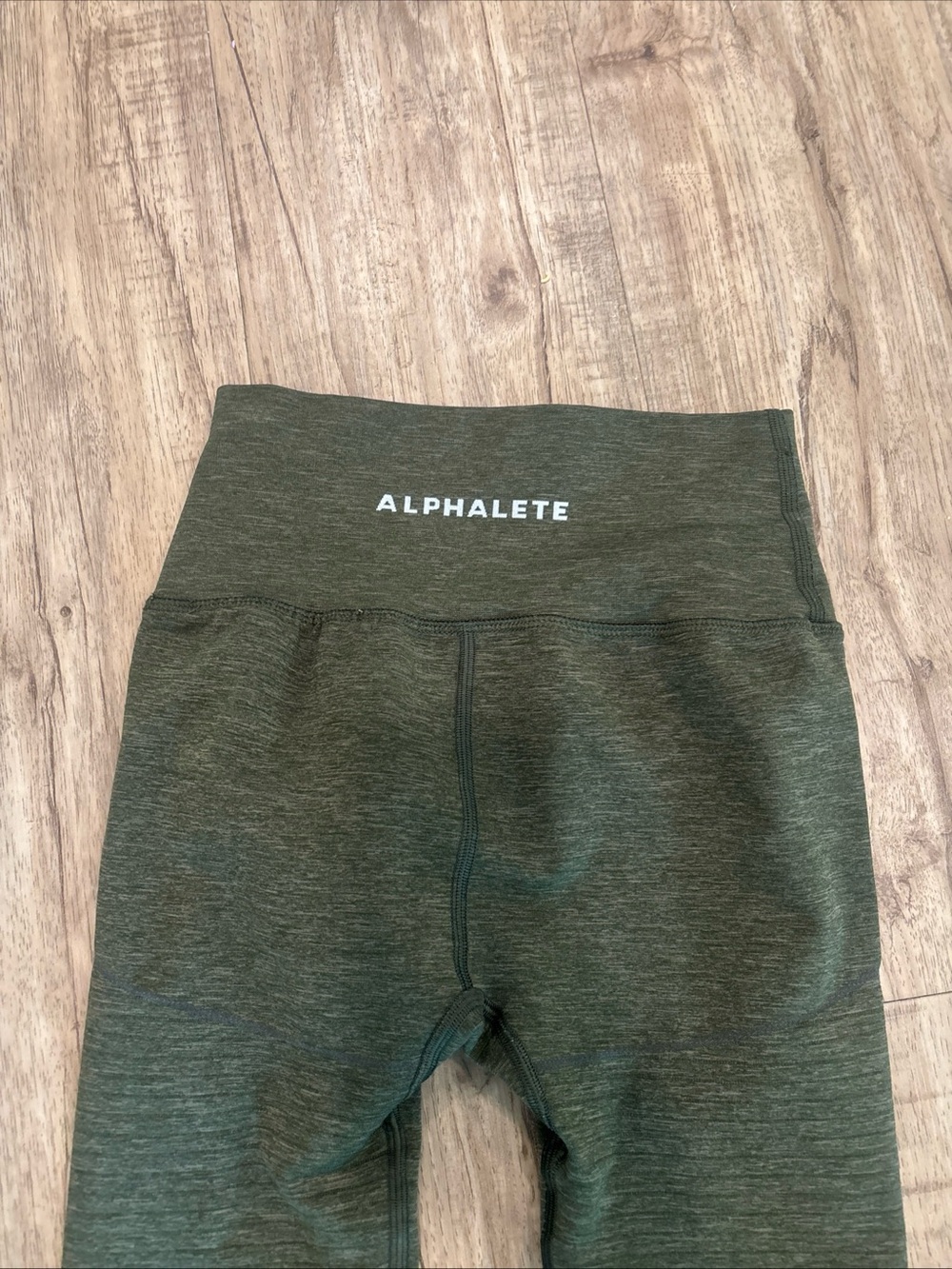 Alphalete Dark Olive Seamless High-Rise Leggings